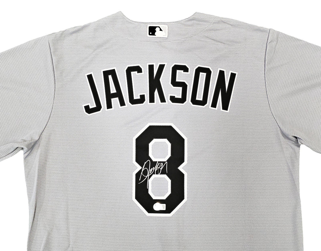 Chicago White Sox Bo Jackson Signed Gray Nike Jersey Size L Beckett Wit