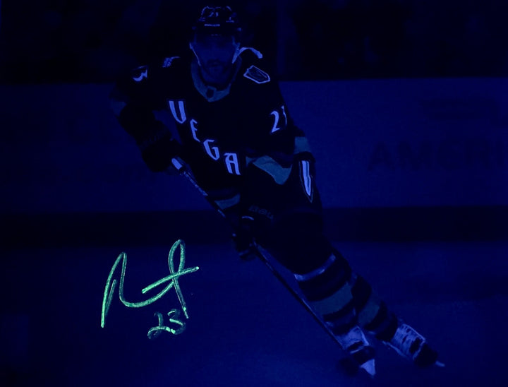 Alec Martinez Vegas Golden Knights Glow in the Dark Signed 11x14 Photo IGM COA