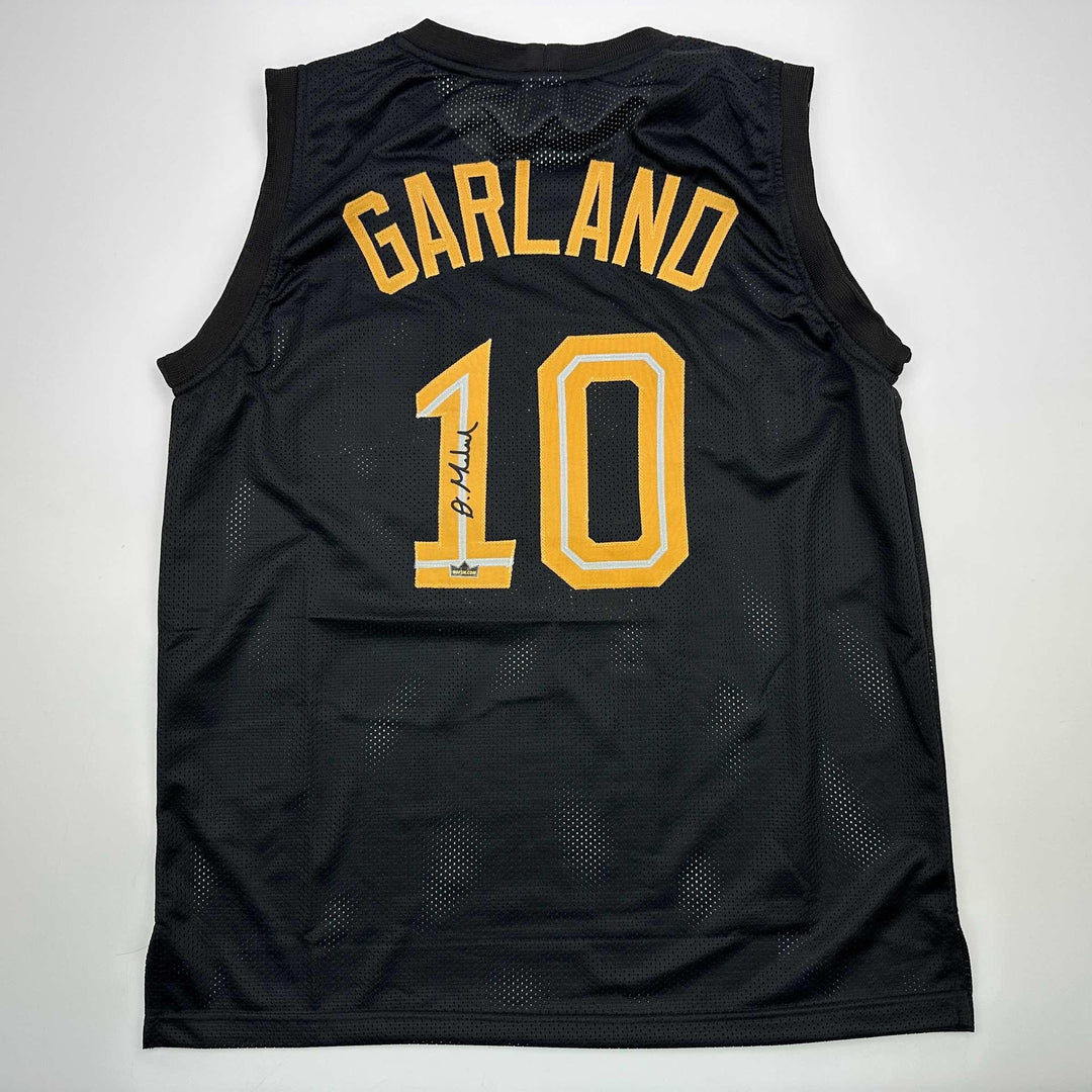 Facsimile Autographed Darius Garland Cleveland Black Reprint Jersey Size Mens XL