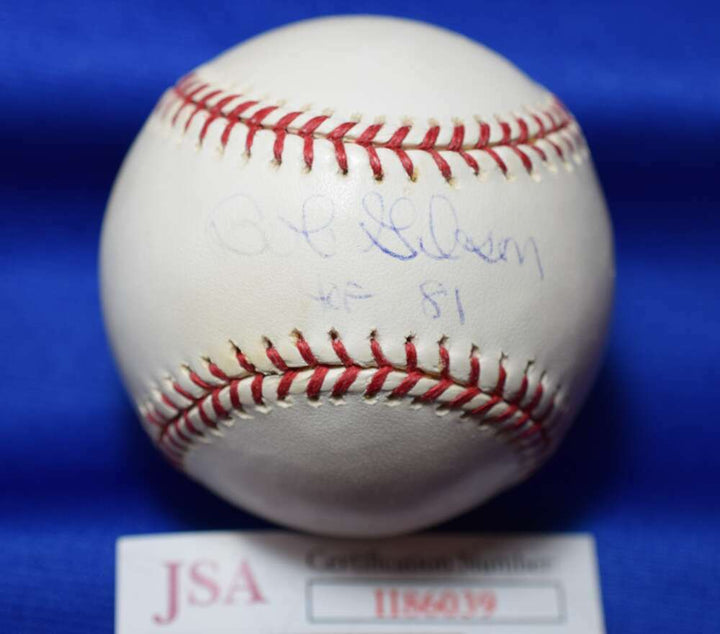 Bob Gibson HOF 81 JSA Coa autograph Major League Signed Baseball