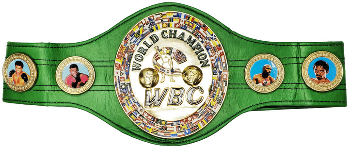 Floyd Mayweather Jr. Signed Green WBC World Championship Boxing Belt Beckett Wit