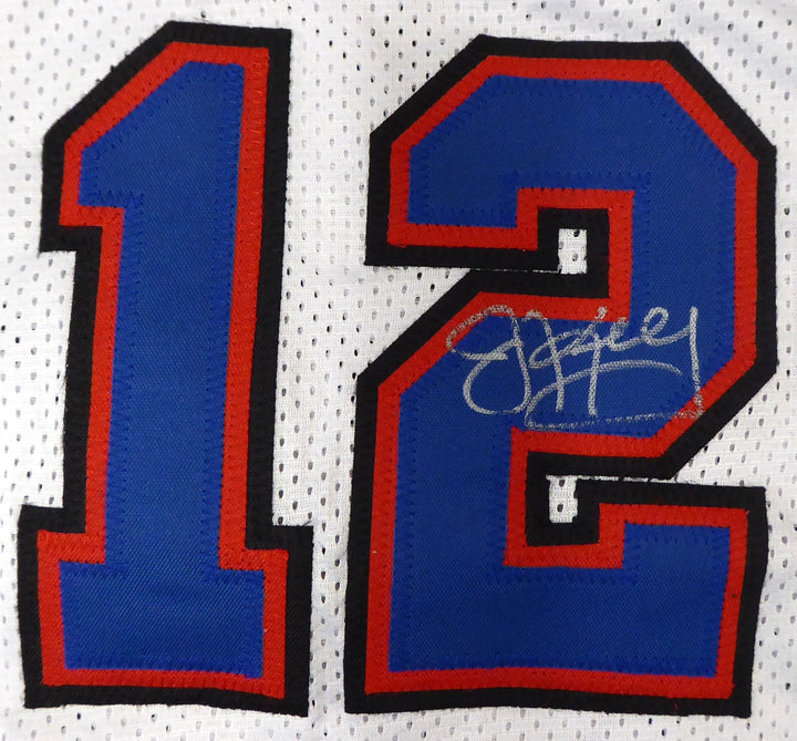 Buffalo Bills Greats Auto White Jersey 3 Sig Jim Kelly Thurman Thomas Andre Reed