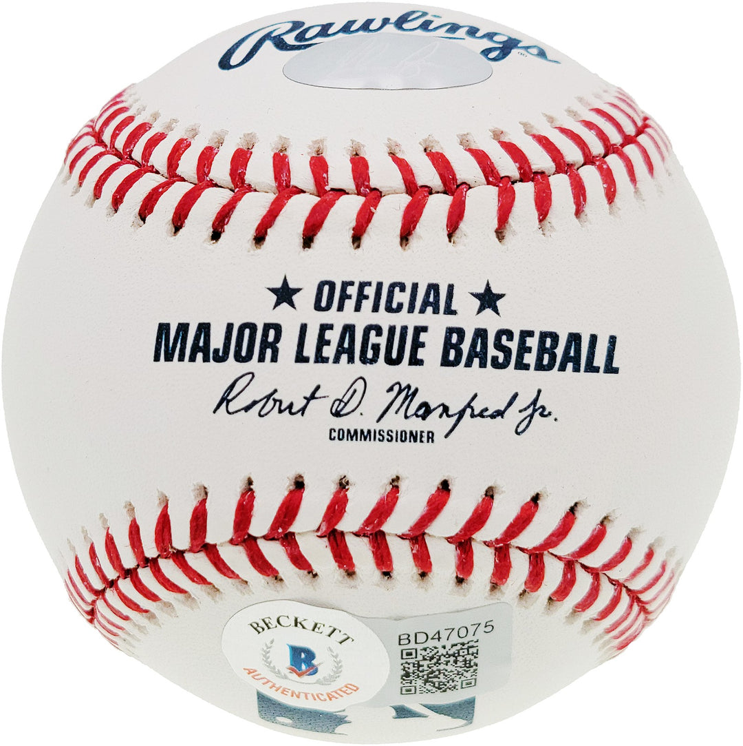 Nolan Ryan Signed Official MLB Baseball Texas Rangers "324 Wins" Beckett BAS