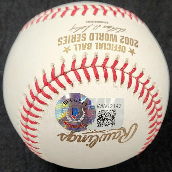 Scott Spiezio signed "Game 6 HR" Angels 2002 World Series Baseball ~ Beckett BAS