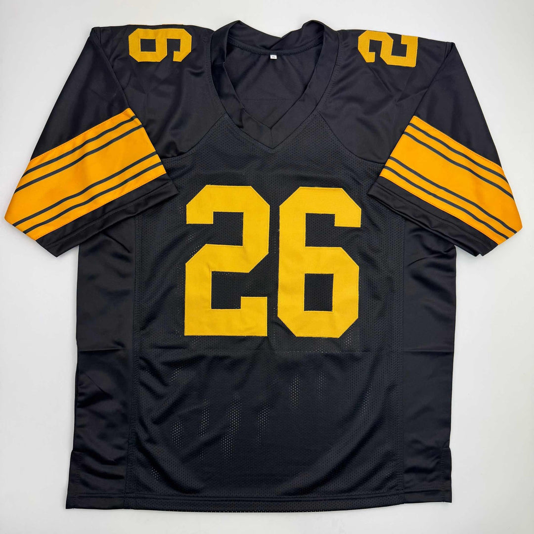 Autographed/Signed Le'Veon LeVeon Bell Pittsburgh Black CR Jersey JSA COA
