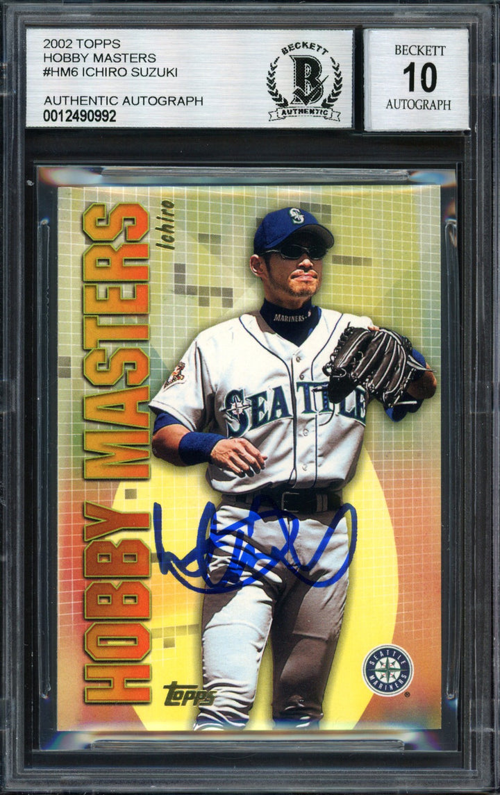 Ichiro Suzuki Signed 2002 Topps Hobby Masters Card HM6 Mariners Auto 10 Beckett