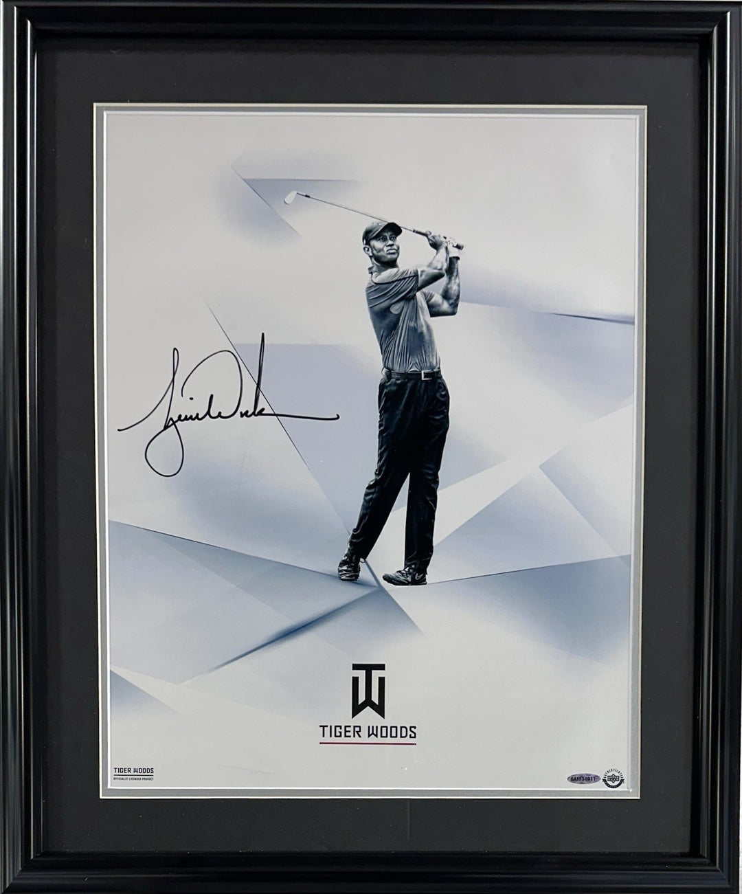 Tiger Woods Signed 16x20 Framed Clarity Chrome Photo Golf Mint Autograph UDA COA