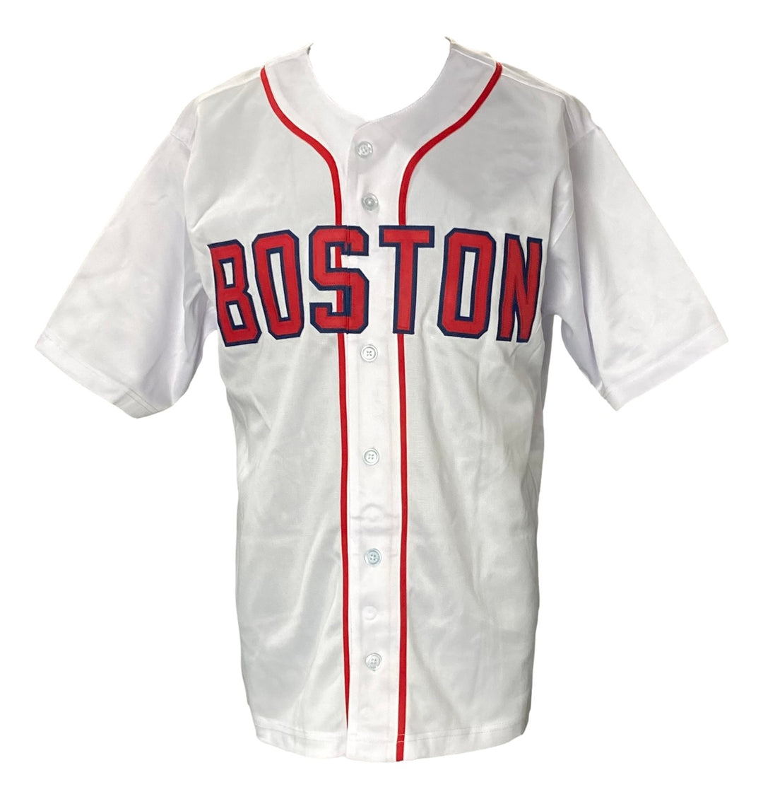 Carl Yastrzemski Boston Signed White Baseball Jersey TC 67 BAS