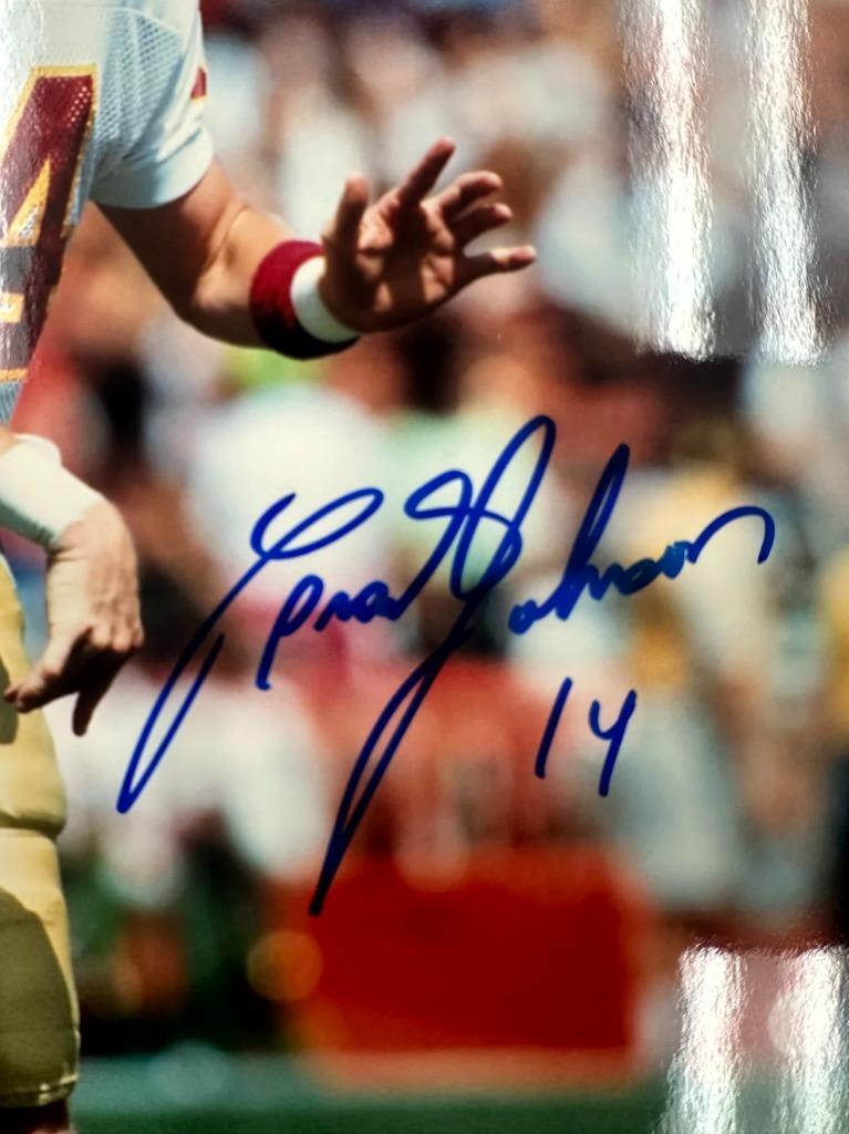 Brad Johnson signed Florida State 8x10 photo autograph ~ Beckett BAS