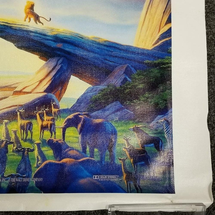 *READ* Artist Rob Minkoff signed Lion King 20x24 Canvas Photo Simba Sketch ~ PSA