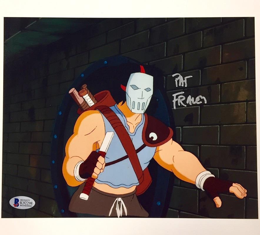 PAT FRALEY voice of Casey Jones TMNT Autograph Signed 8x10 Photo BAS Beckett COA