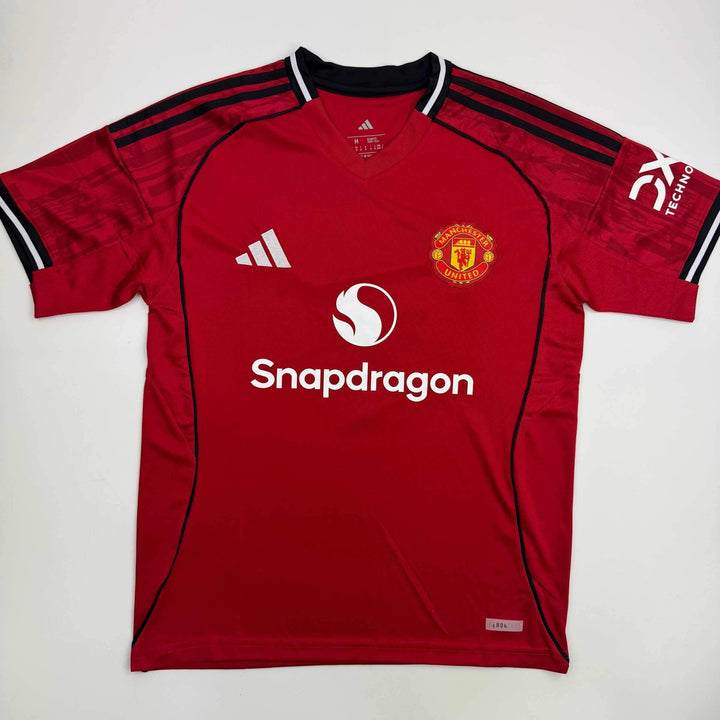 Autographed/Signed Bruno Fernandes Manchester United Red Jersey Beckett BAS COA