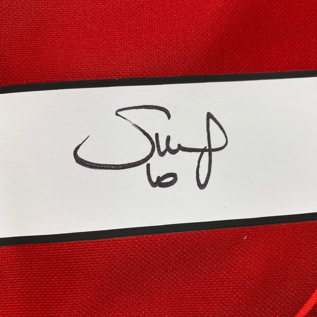 Autographed/Signed Sadio Mane Liverpool Red Soccer Jersey Beckett BAS COA