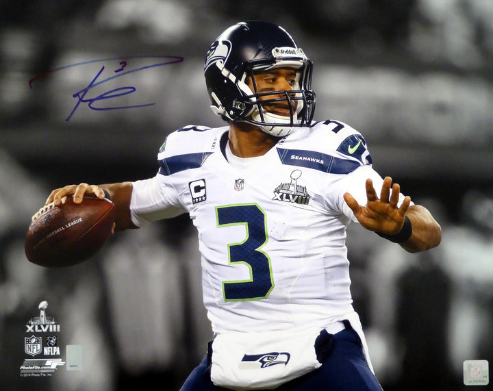 Russell Wilson Signed 16x20 Photo Seattle Seahawks Super Bowl RW Holo