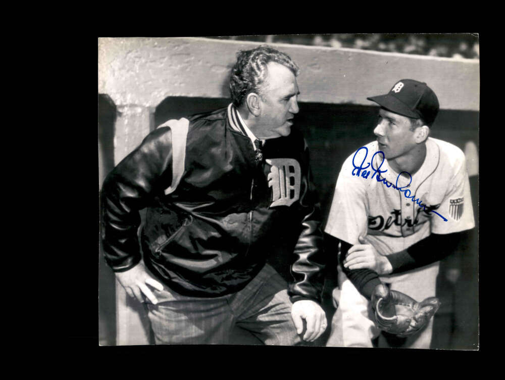 Hal Newhouser PSA DNA Signed 8x10 Original 1946 Wire Photo Tigers Autograph