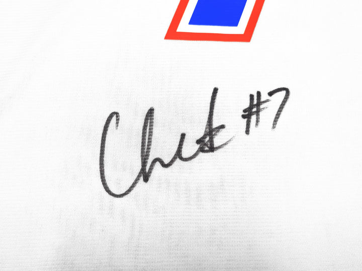 Thunder Chet Holmgren Signed White Fanatics Jersey Size L Beckett Wit