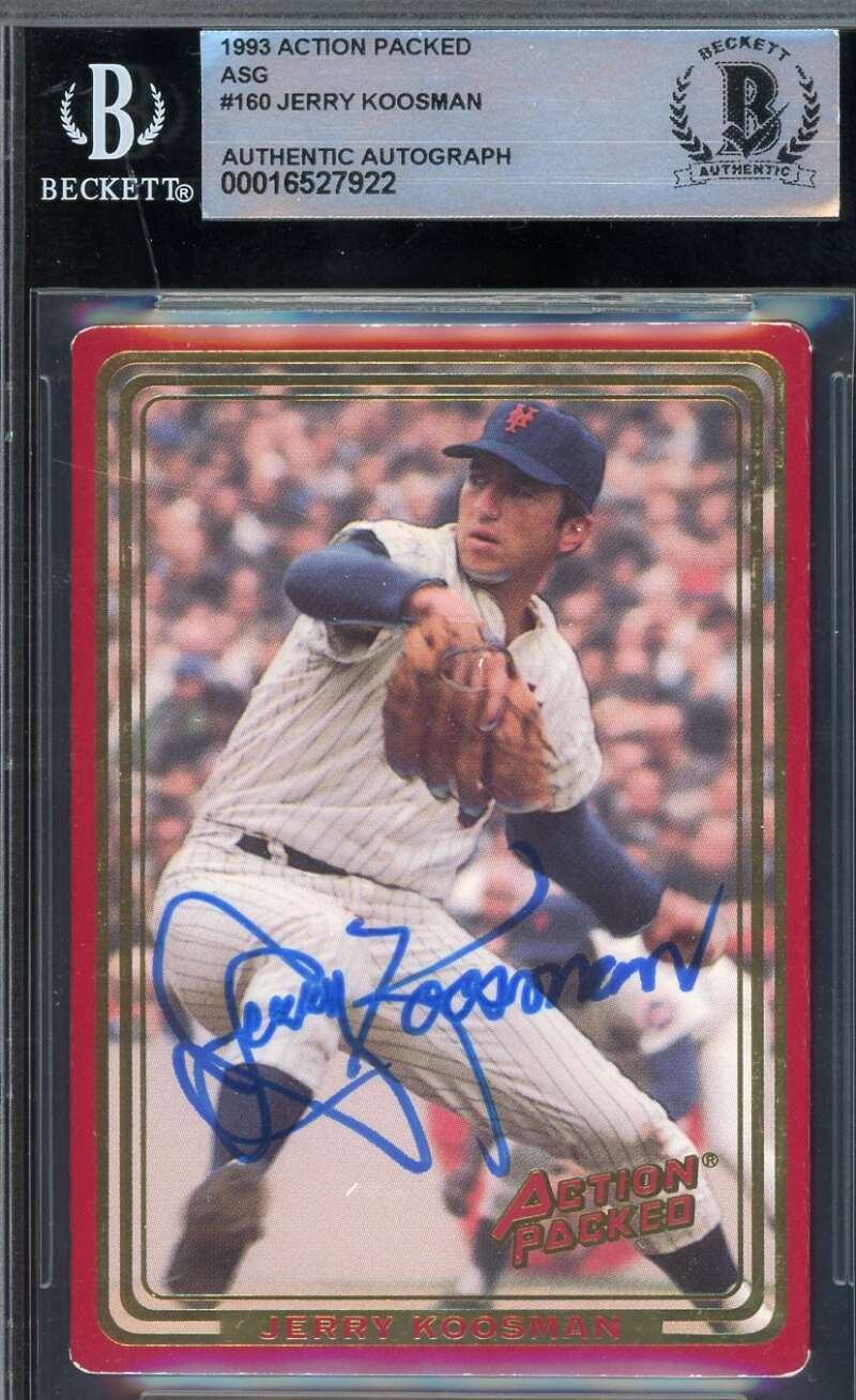 Jerry Koosman Beckett BAS Signed 1993 Action Packed Autograph