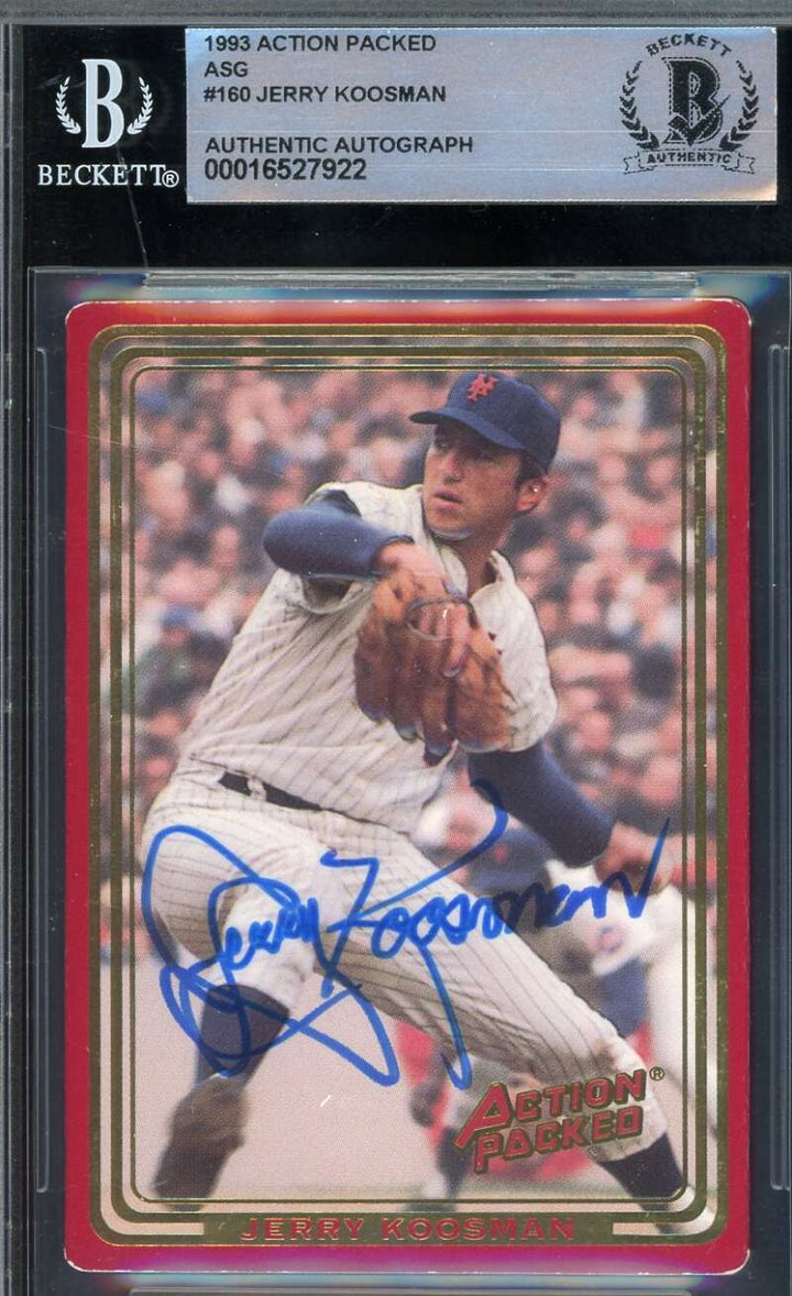 Jerry Koosman Beckett BAS Signed 1993 Action Packed Autograph