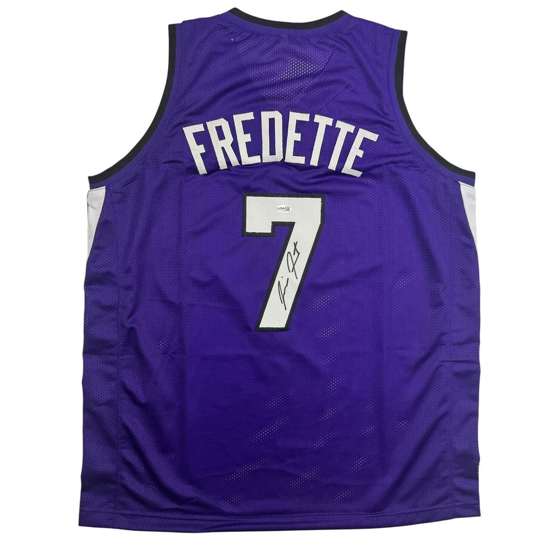 Autographed/Signed Jimmer Fredette Sacramento Purple Jersey JSA COA