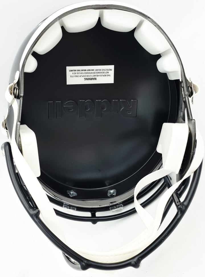 Jason Kelce Auto Eagles Black 2022 Alternate On-Field Full Sz Speed Rep Helmet