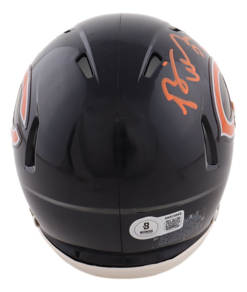 Brian Urlacher Signed Chicago Bears Mini Speed Helmet HOF 18 BAS