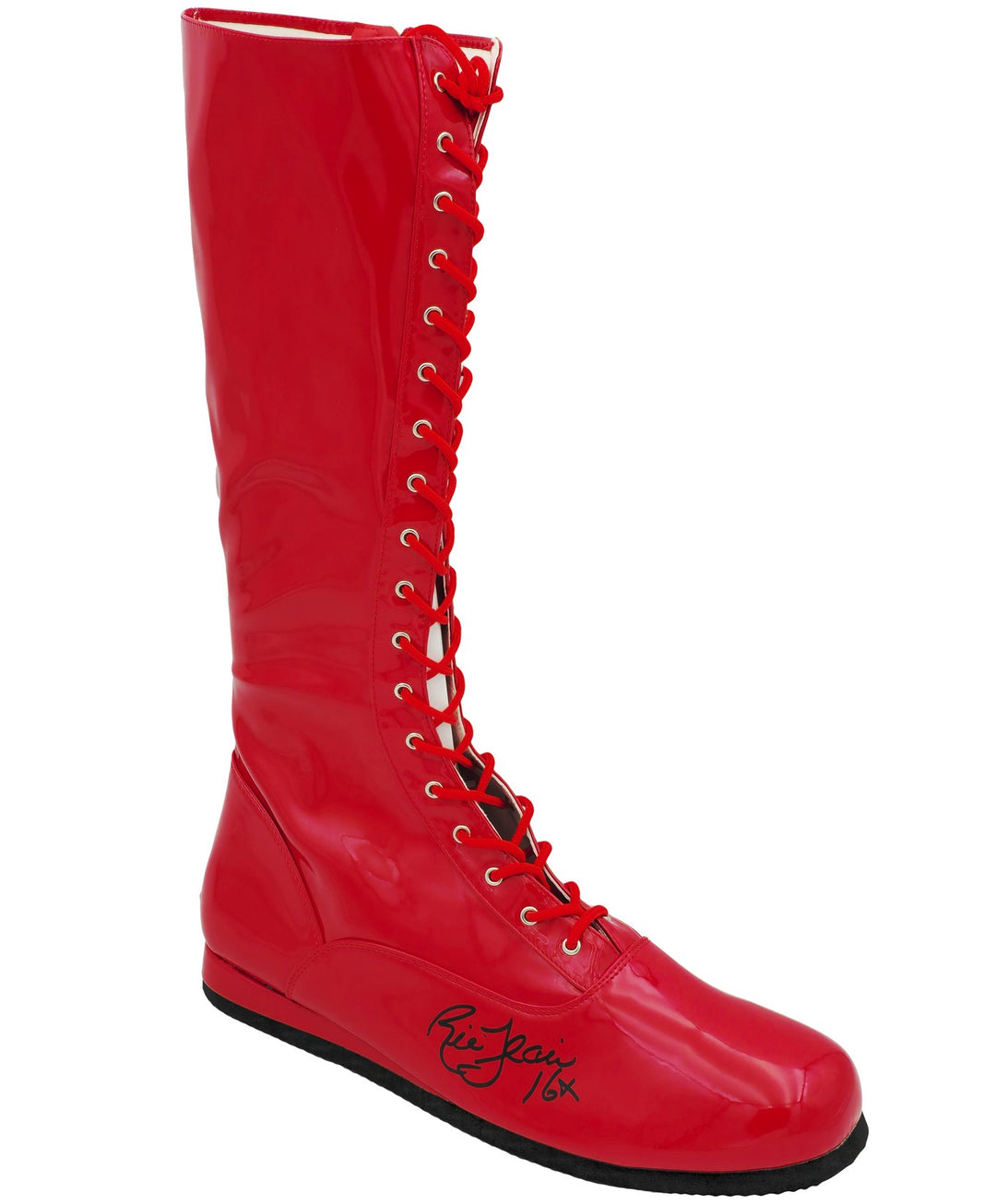Ric Flair Autographed Signed Red Right Footed Boot WWE "16x" JSA