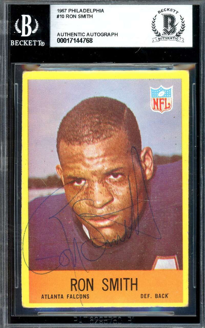 Ron Smith Beckett BAS Vintage Signed 1967 Philadelphia Gum Autograph