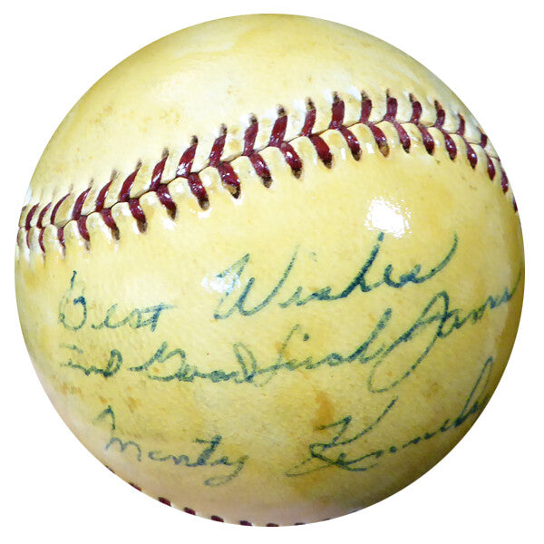 Monte Monty Kennedy Auto Official NL Giles Baseball Giants Vintage Beckett