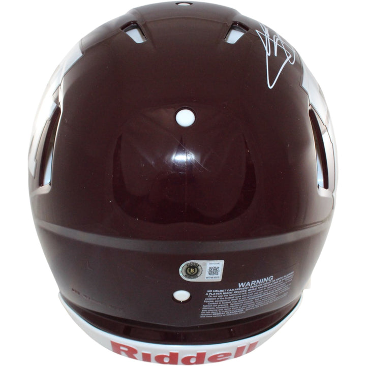 Johnny Manziel Autographed Texas A&M Authentic Helmet Heisman Beckett WIT 58251