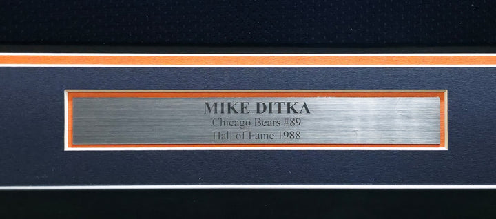 Mike Ditka Signed Framed Bears Blue Jersey Beckett BAS Witness
