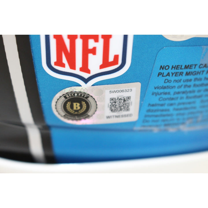 Barry Sanders Signed Detroit Lions ALT SpeedFlex Helmet Beckett Witness 58196