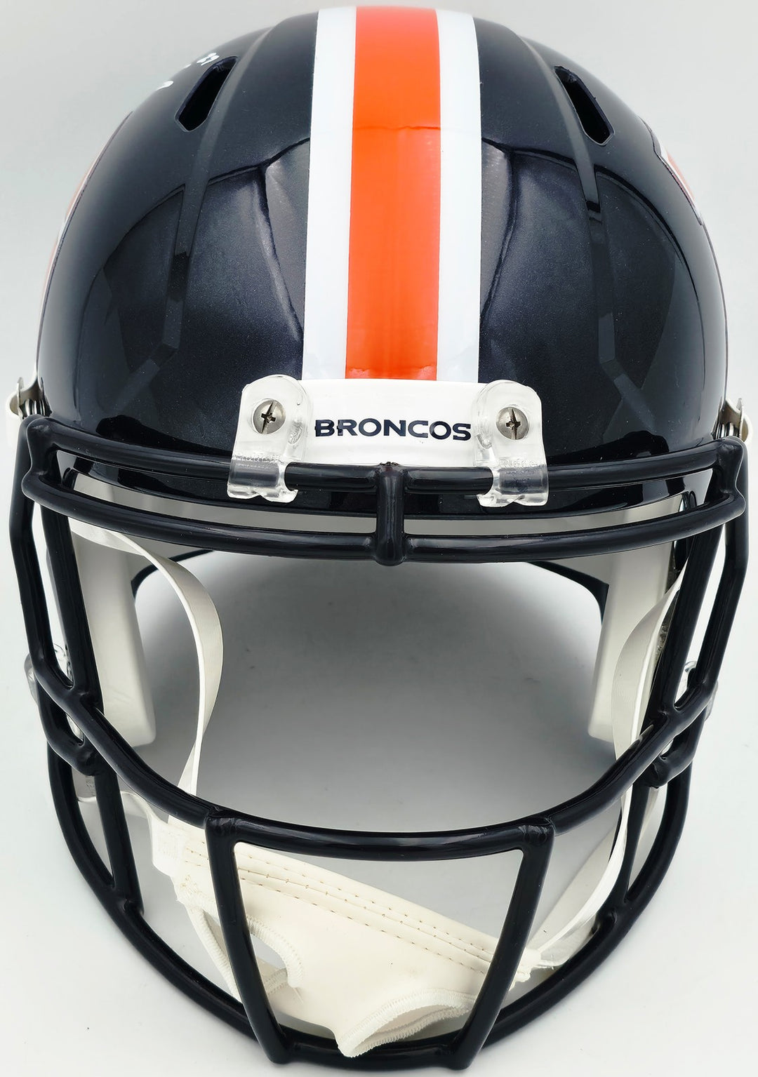Steve Atwater Signed Denver Broncos Blue Color Rush Full Size Speed Replica
