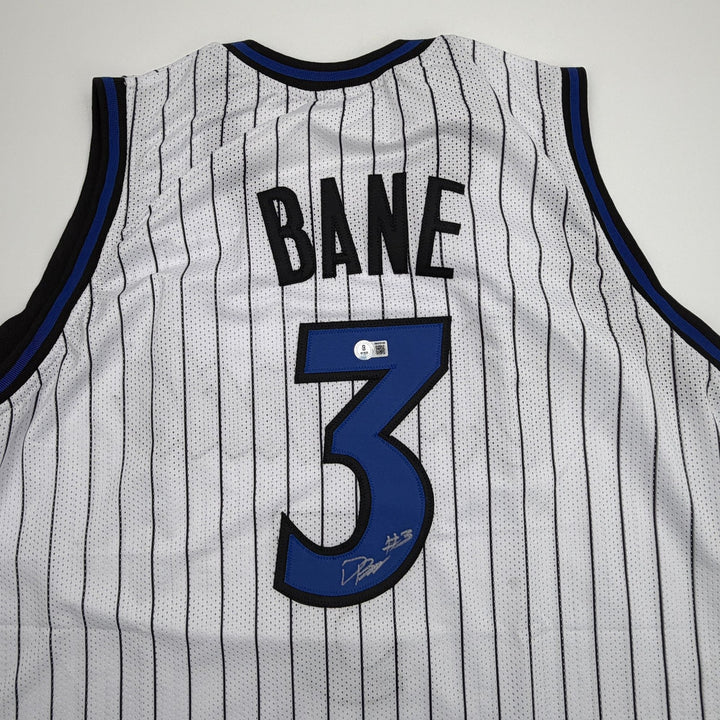Autographed/Signed Desmond Bane Orlando White Pinstripe Jersey Beckett BAS COA