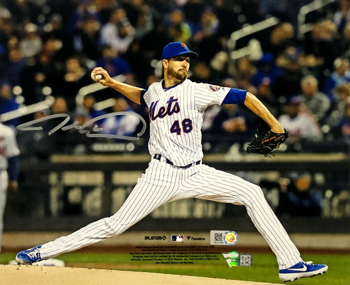 Jacob DeGrom Mets Signed 8x10 Photo Framed coin Mint Autograph MLB Fanatics COA