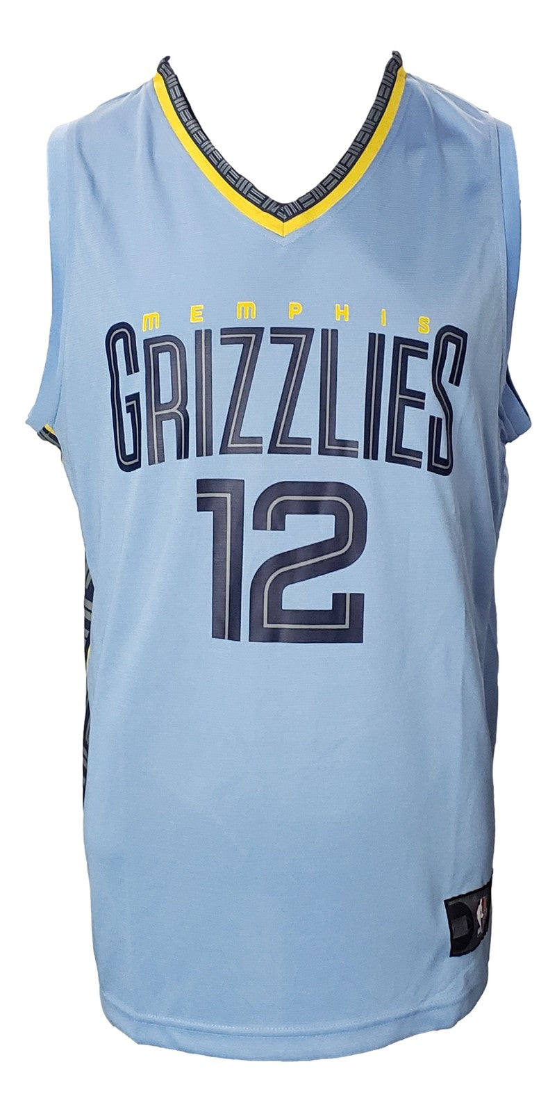 Ja Morant Signed Memphis Grizzlies Light Blue Fanatics L Basketball Jersey BAS