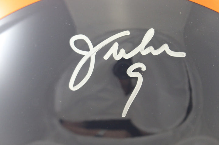Jim McMahon Autographed Chicago Bears Authentic TB Helmet Beckett Witness 55372
