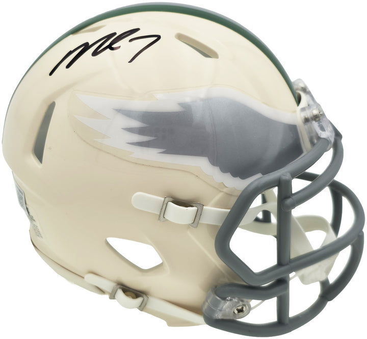 Michael Vick Signed Philadelphia Eagles Cream Retro Speed Mini Helmet
