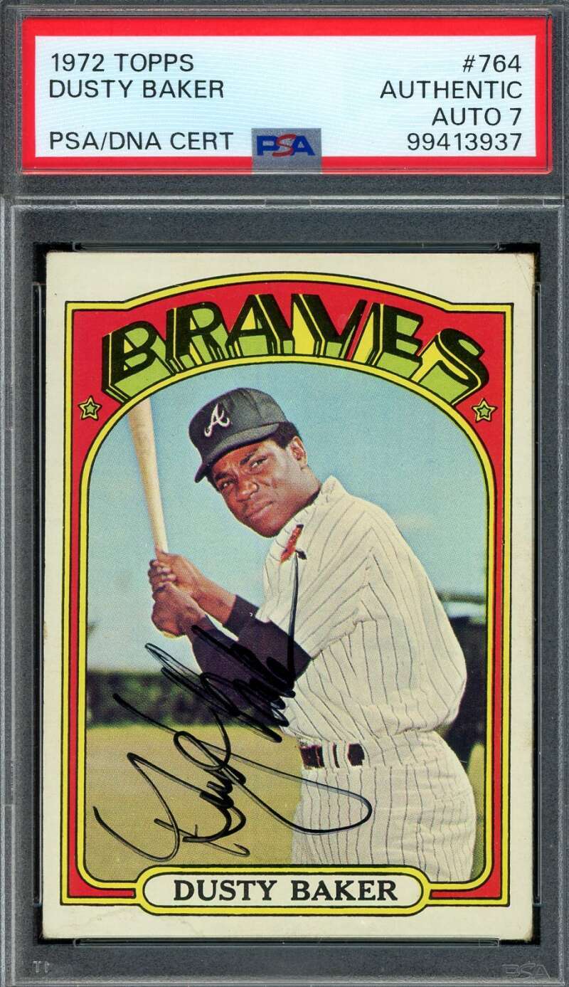 Dusty Baker PSA DNA Signed 1972 Topps High Number Autograph