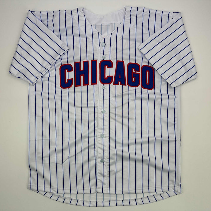 Facsimile Autographed Shota Imanaga Chicago Pinstripe Reprint Jersey Men's XL