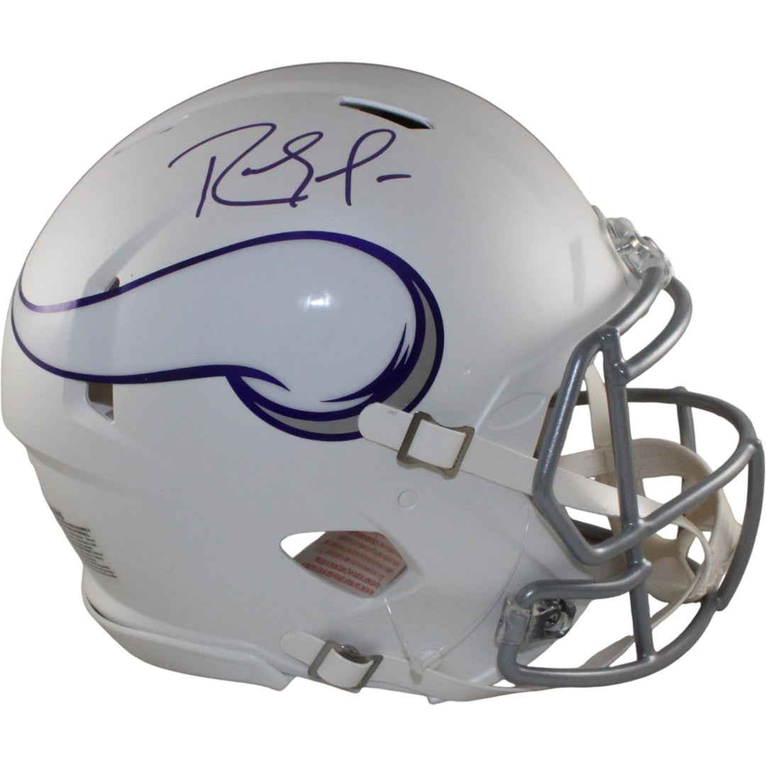 Randy Moss Autographed Minnesota Vikings Authentic 24 Alt Helmet Beckett 56326