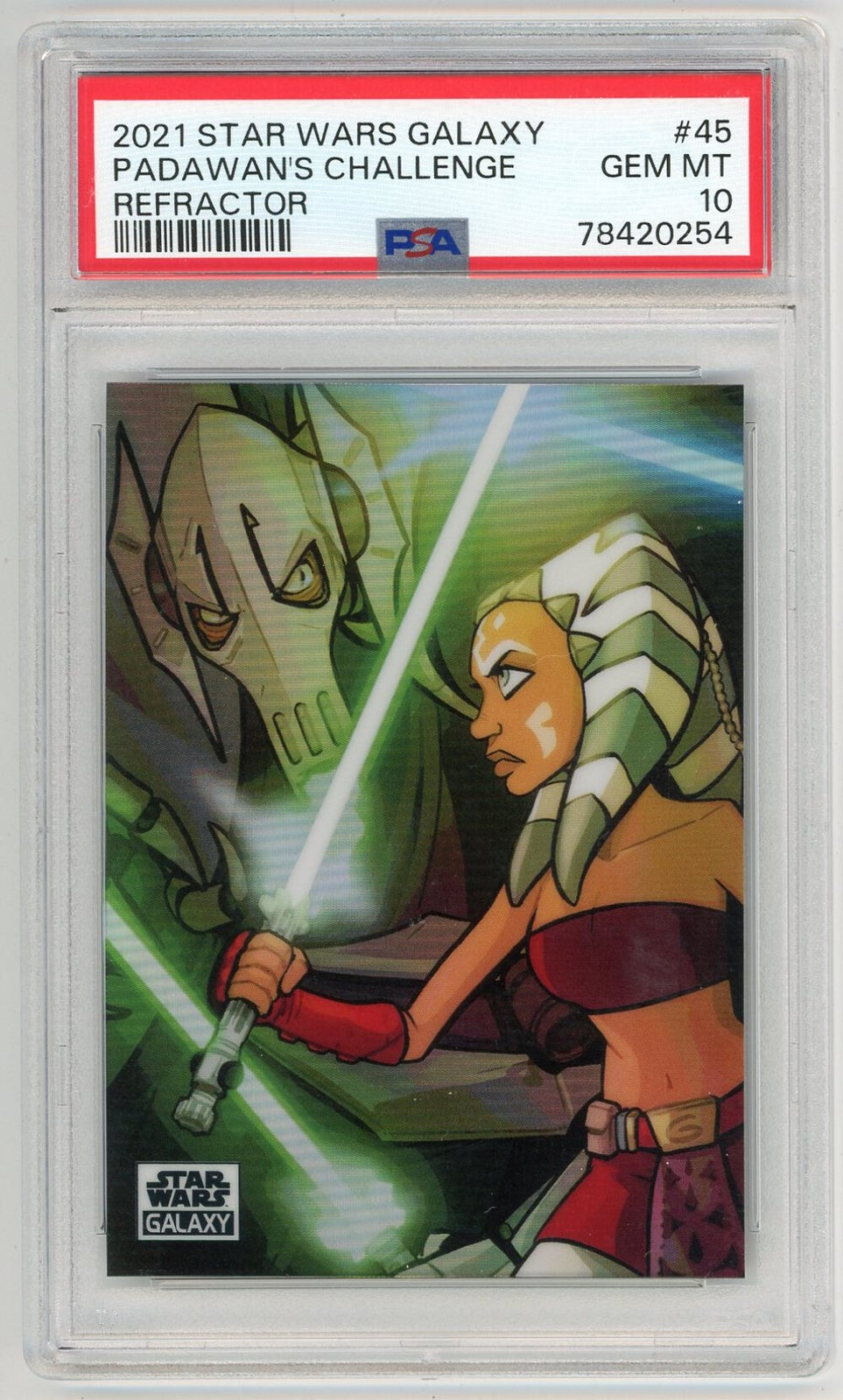 Padawan's Challenge 2021 Star Wars Galaxy Refractor #45 PSA 10