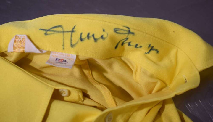 Willie Mays PSA DNA Personally Owned Worn Shirt Signed With Mays Letter