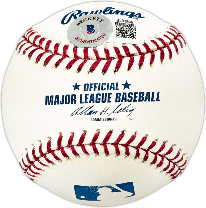 Jacke Davis Autographed MLB Baseball Philadelphia Phillies Beckett QR #BL93599