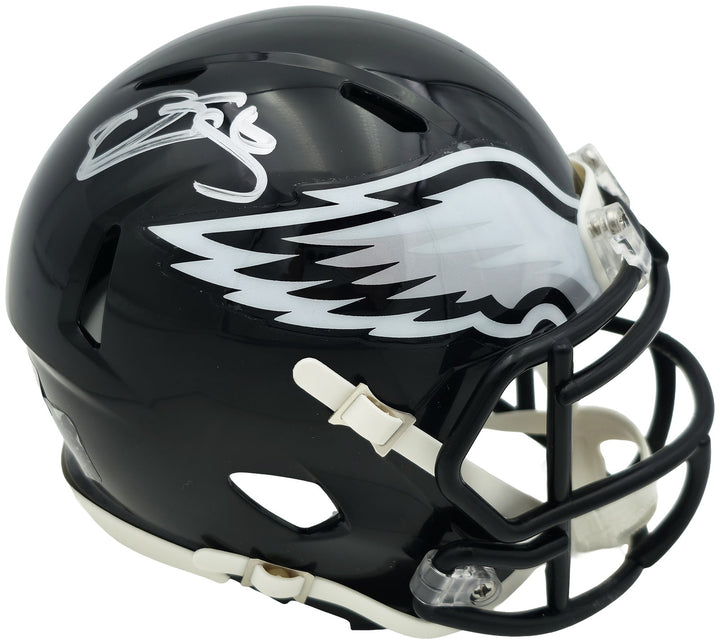 Donovan McNabb Signed Eagles 2022 Alternate Black Mini Helmet Beckett Witness