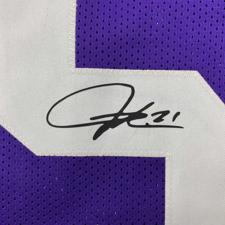 Facsimile Autographed LaDainian Tomlinson TCU Purple Reprint Jersey Size Mens XL