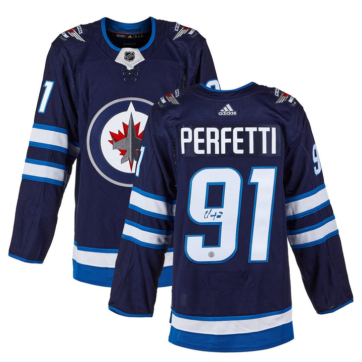 Cole Perfetti Autographed Winnipeg Jets adidas Jersey