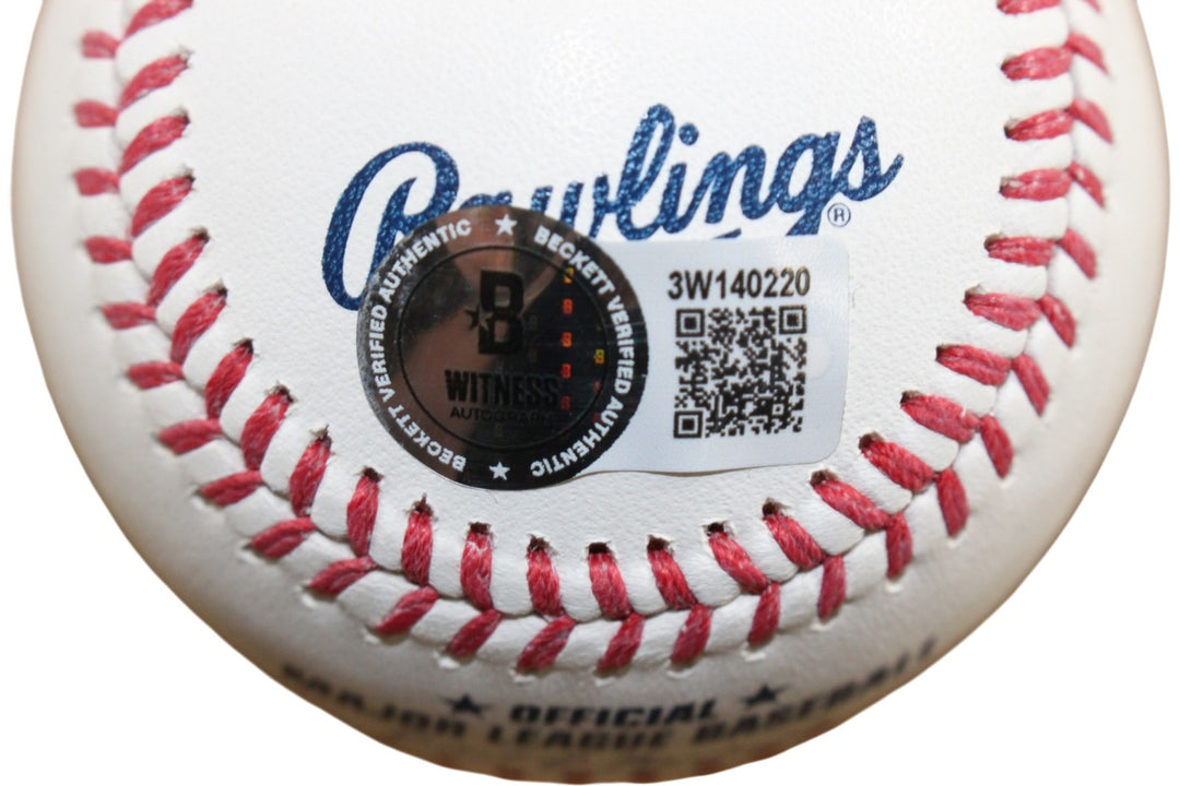 Don Mattingly Signed New York Yankees OML Baseball Donnie Baseball Beckett 55370