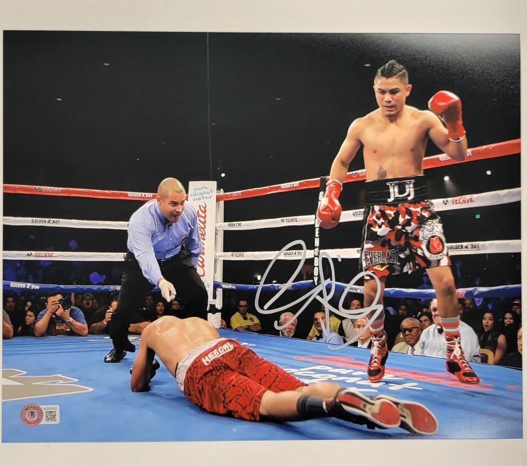 Joseph Diaz Jr. signed 11x14 photo boxing autograph (B) ~ Beckett BAS