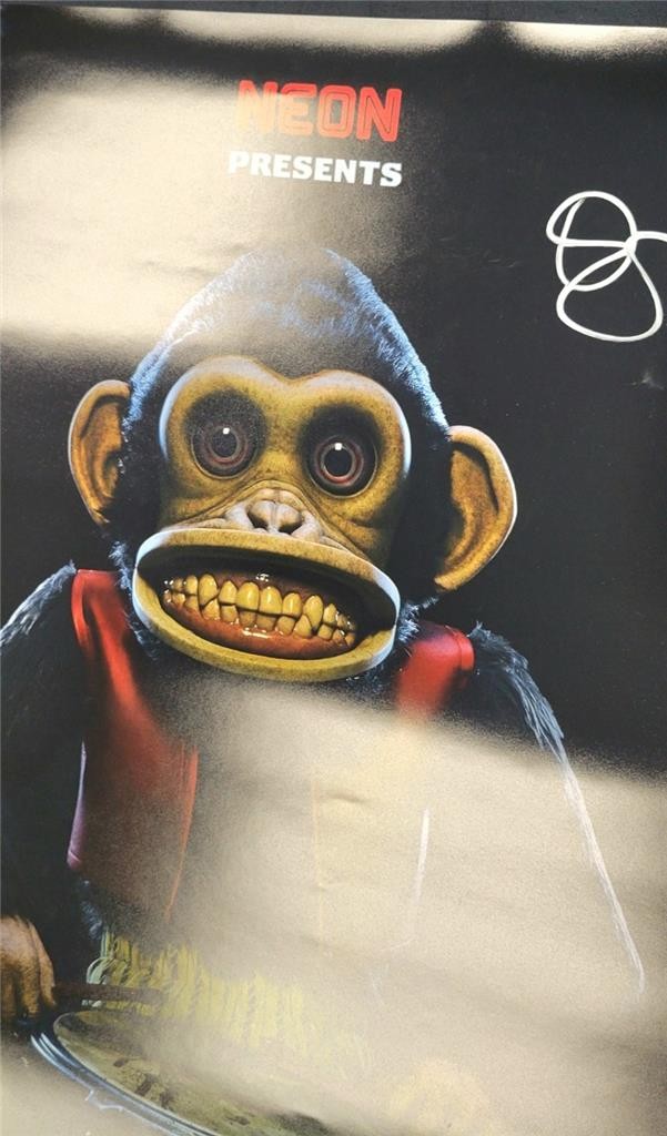 Osgood Perkins signed The Monkey 27x40 movie poster #2 autograph ~ Beckett BAS