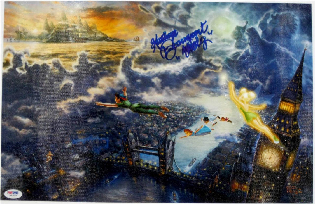 KATHRYN BEAUMONT SIGNED DISNEY'S PETER PAN 11x17 CANVAS PHOTO PSA (C) Wendy
